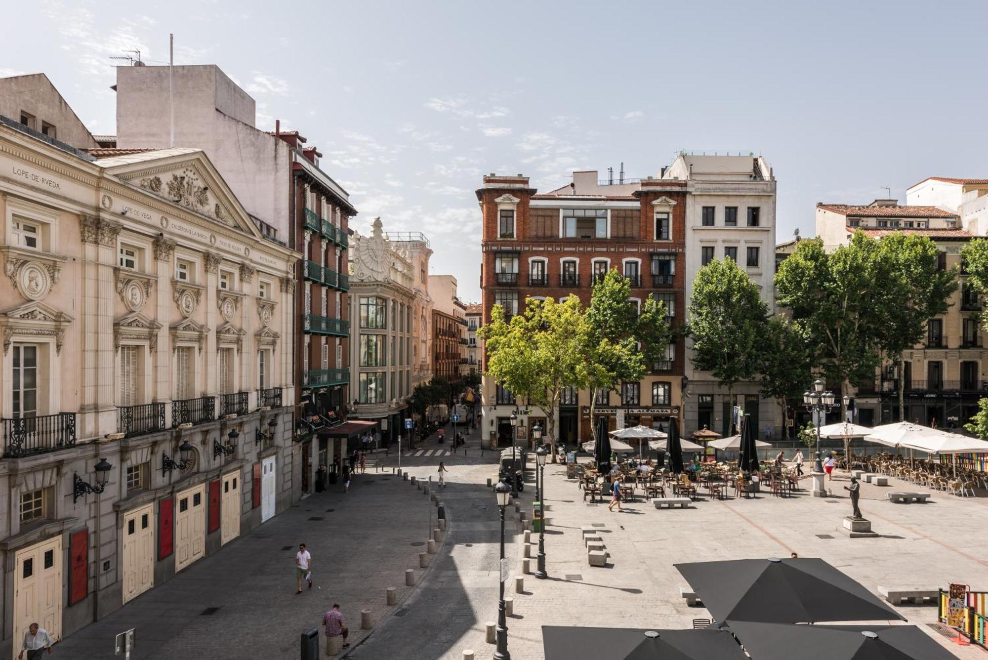 Santa Ana Plaza Daire Madrid Oda fotoğraf